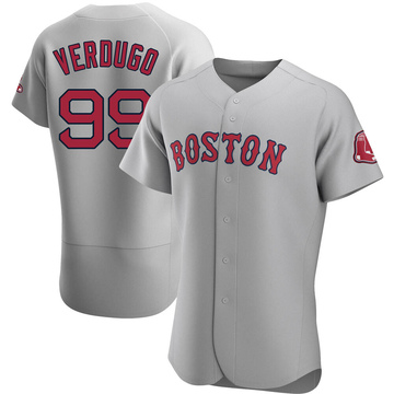 Alex Verdugo Men's Authentic Boston Red Sox Gray Road Jersey