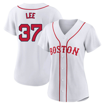 Bill Lee Women's Authentic Boston Red Sox White 2021 Patriots' Day Jersey
