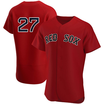 Carlton Fisk Men's Authentic Boston Red Sox Red Alternate Team Jersey