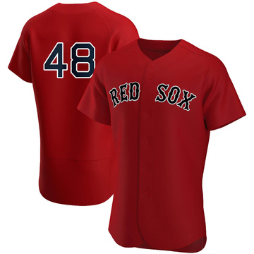 Colten Brewer Men's Authentic Boston Red Sox Red Alternate Team Jersey