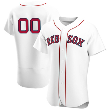 Custom Men's Authentic Boston Red Sox White Home Team Jersey