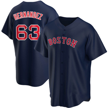 Darwinzon Hernandez Men's Replica Boston Red Sox Navy Alternate Jersey
