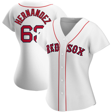 Darwinzon Hernandez Women's Replica Boston Red Sox White Home Jersey