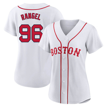 Oscar Rangel Women's Replica Boston Red Sox White 2021 Patriots' Day Jersey