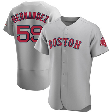Ronaldo Hernandez Men's Authentic Boston Red Sox Gray Road Jersey