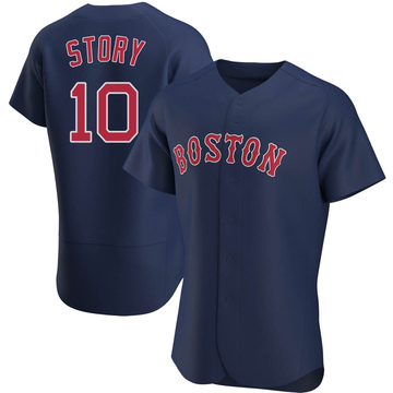 Trevor Story Men's Authentic Boston Red Sox Navy Alternate Jersey
