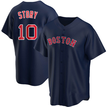 Trevor Story Men's Replica Boston Red Sox Navy Alternate Jersey
