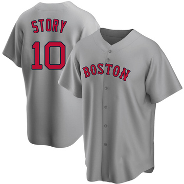 Trevor Story Youth Replica Boston Red Sox Gray Road Jersey