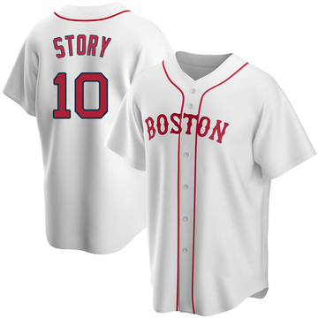 Trevor Story Youth Replica Boston Red Sox White Alternate Jersey