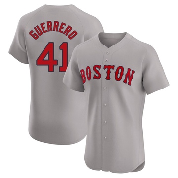 Tyron Guerrero Men's Elite Boston Red Sox Gray Road Jersey