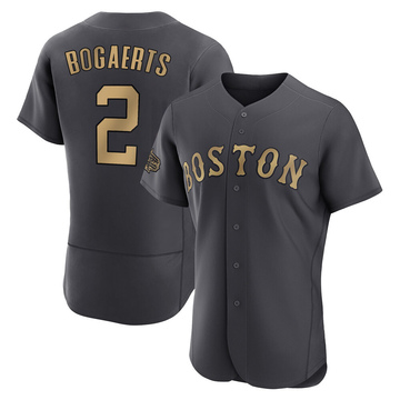 Xander Bogaerts Men's Authentic Boston Red Sox Charcoal 2022 All-Star Game Jersey