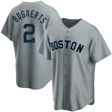 Xander Bogaerts Men's Replica Boston Red Sox Gray Road Cooperstown Collection Jersey