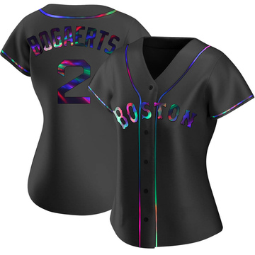 Xander Bogaerts Women's Replica Boston Red Sox Black Holographic Alternate Jersey