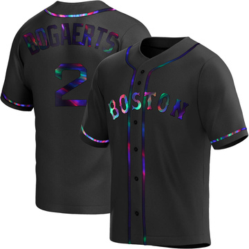 Xander Bogaerts Youth Replica Boston Red Sox Black Holographic Alternate Jersey