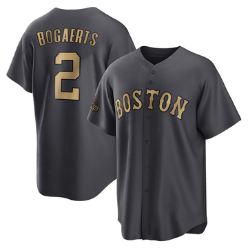 Xander Bogaerts Youth Replica Boston Red Sox Charcoal 2022 All-Star Game Jersey